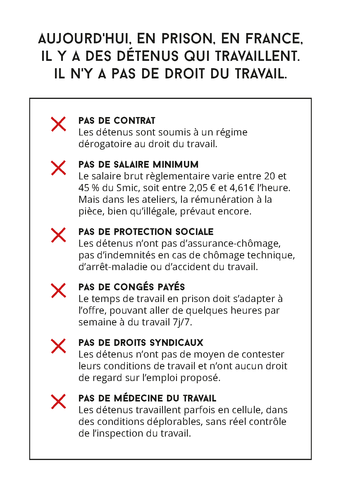 Travailleurs Detenus Miserables Parmi Les Precaires Observatoire International Des Prisons