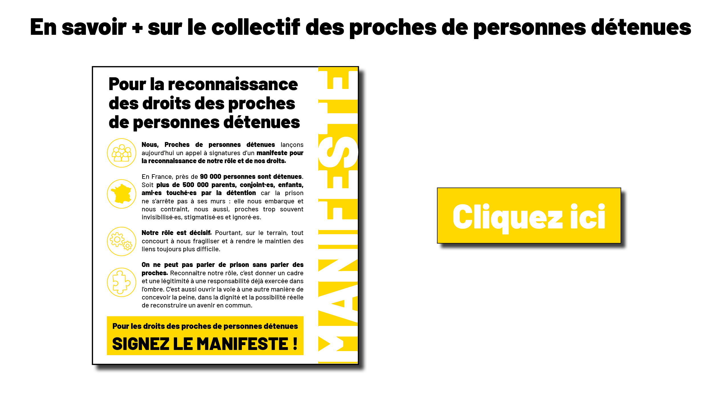 Manifeste pour la reconnaissance des droits des personnes détenues